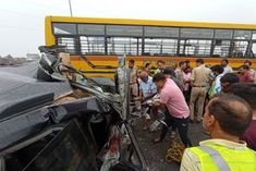 horrific road accident on delhi meerut expressway in ghaziabad