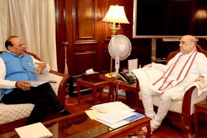 floodlike situation in delhi lg saxena arrives to meet home minister amit shah