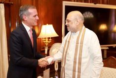 us ambassador garcetti meets home minister amit shah