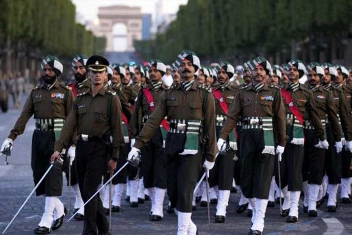 indian triservices team exercises in france