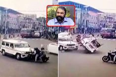 kerala ministers speeding pilot car rams into ambulance