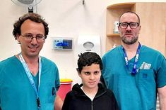 palestinian childs head separated from neck while riding bicycle doctors operated and joined it