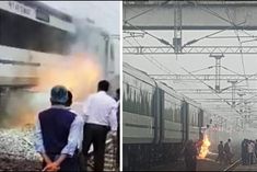  fire broke out in the battery box of bhopaldelhi vande bharat train