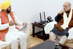 cm manns meeting with home minister today 5 minutes online conversation