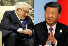 xi meets former us secretary of state henry kissinger in beijing