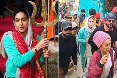 sara ali khan visited baba amarnath