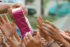 will girl students from class 6th to 12th get free sanitary pads hearing today