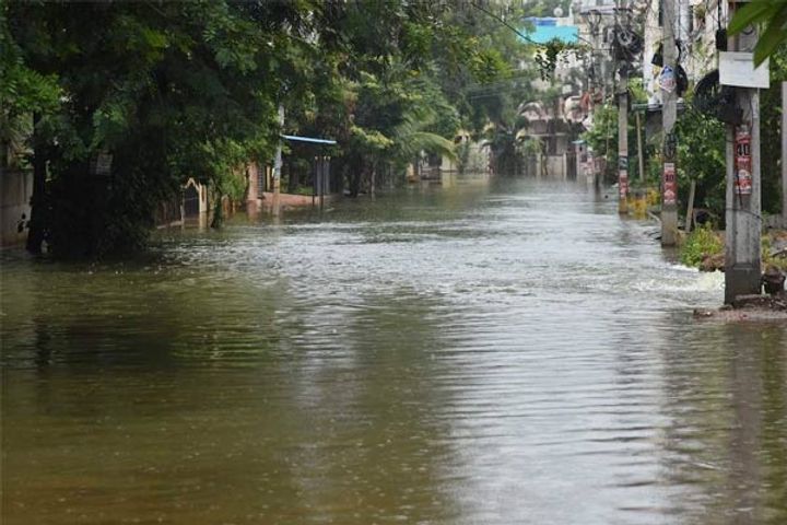 42 tourists stranded near waterfall amid heavy rains in telangana