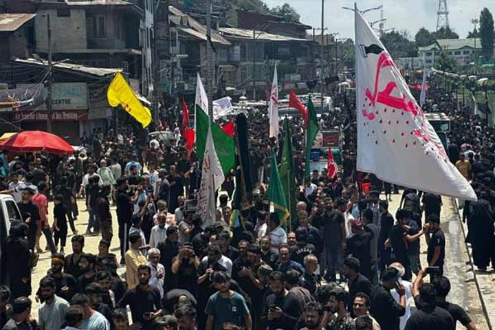 muharram procession taken out for the first time in 34 years in jammu and kashmir muharram procession taken out for the first time in 34 years in jammu and kashmir