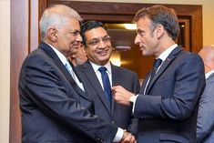 french president arrives on historic visit to sri lanka