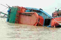 boat capsizes in bay of bengal 17 fishermen rescued alive