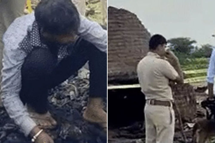 a burnt body of a minor girl found on a brick kiln in bhilwara a burnt body of a minor girl found on a brick kiln in bhilwara