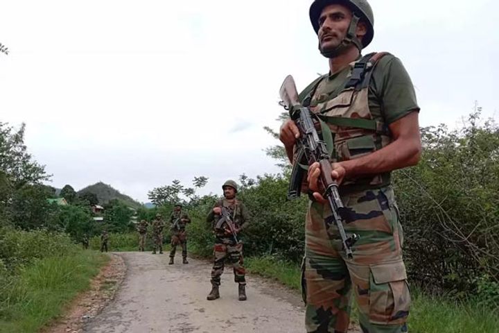 police left tear gas shells after clashes in bishnupur