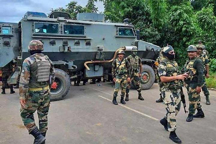 police post attacked arms and ammunition looted in manipurs bishnupur
