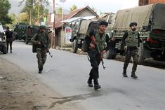 encounter between security forces and terrorists in kashmirs kulgam three soldiers injured
