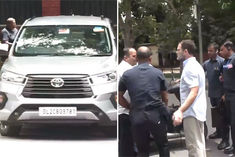 rahul stopped the convoy to help the person injured in the accident