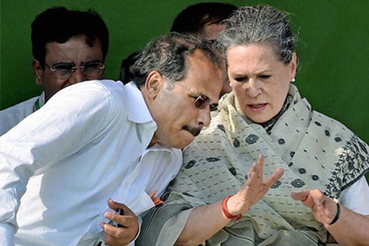 adhir suspended from lok sabha sonia calls meeting of mps