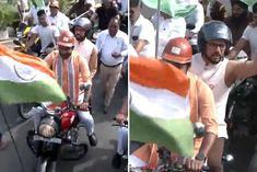 vice president dhankhar flagged off har ghar tiranga rally