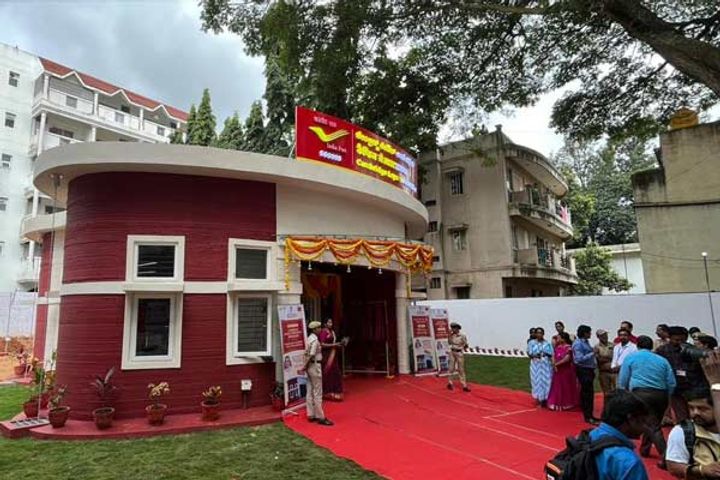 indias first 3dprinted post office comes up in bengaluru indias first 3dprinted post office comes up in bengaluru