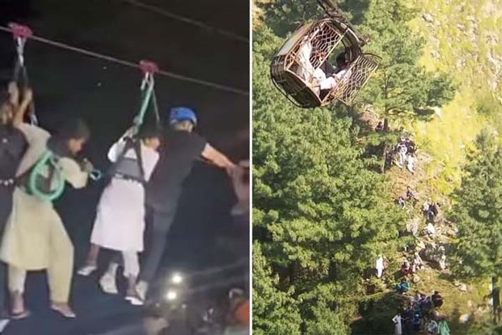 all 8 people were rescued from cable car in pakistan rescue operation lasted for 14 hours