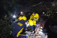 Car fell into 100 meter deep gorge in Salud 1 killed 2 injured 5 people were on board