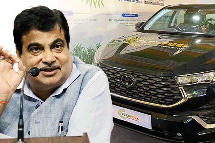 nitin gadkari launches worlds first flex fuel car will run on ethanol